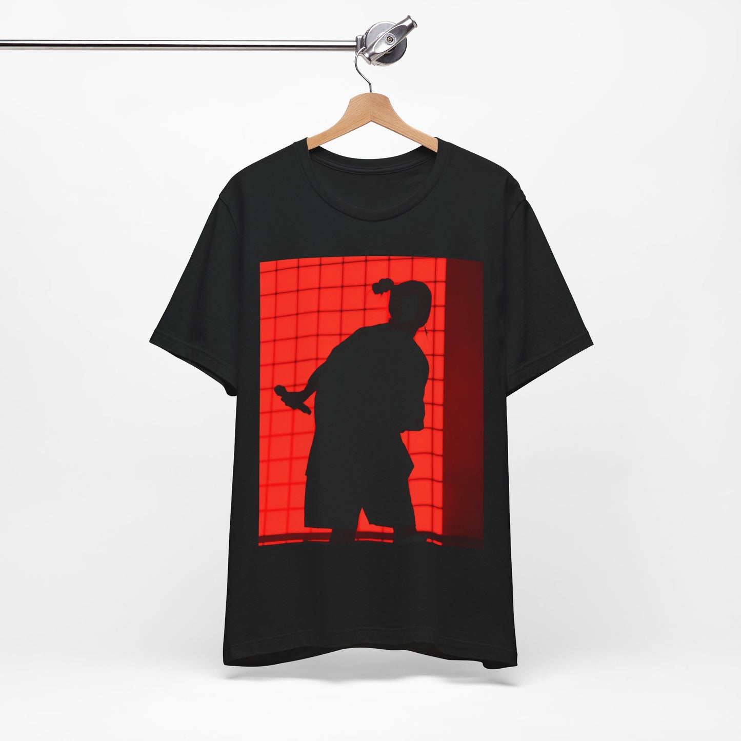 A gothic, horror-inspired graphic t-shirt featuring a dark and moody design related to Billie Eilish.