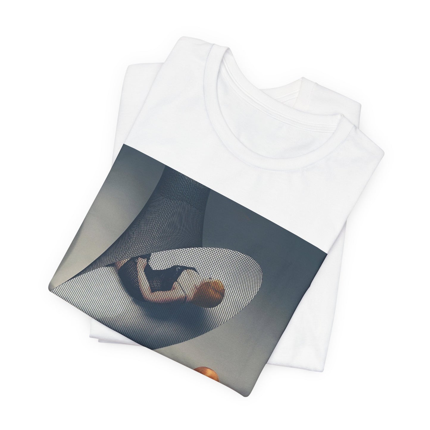 A black graphic t-shirt featuring a laid-back graphic of Ice Spice as a viral rap star.