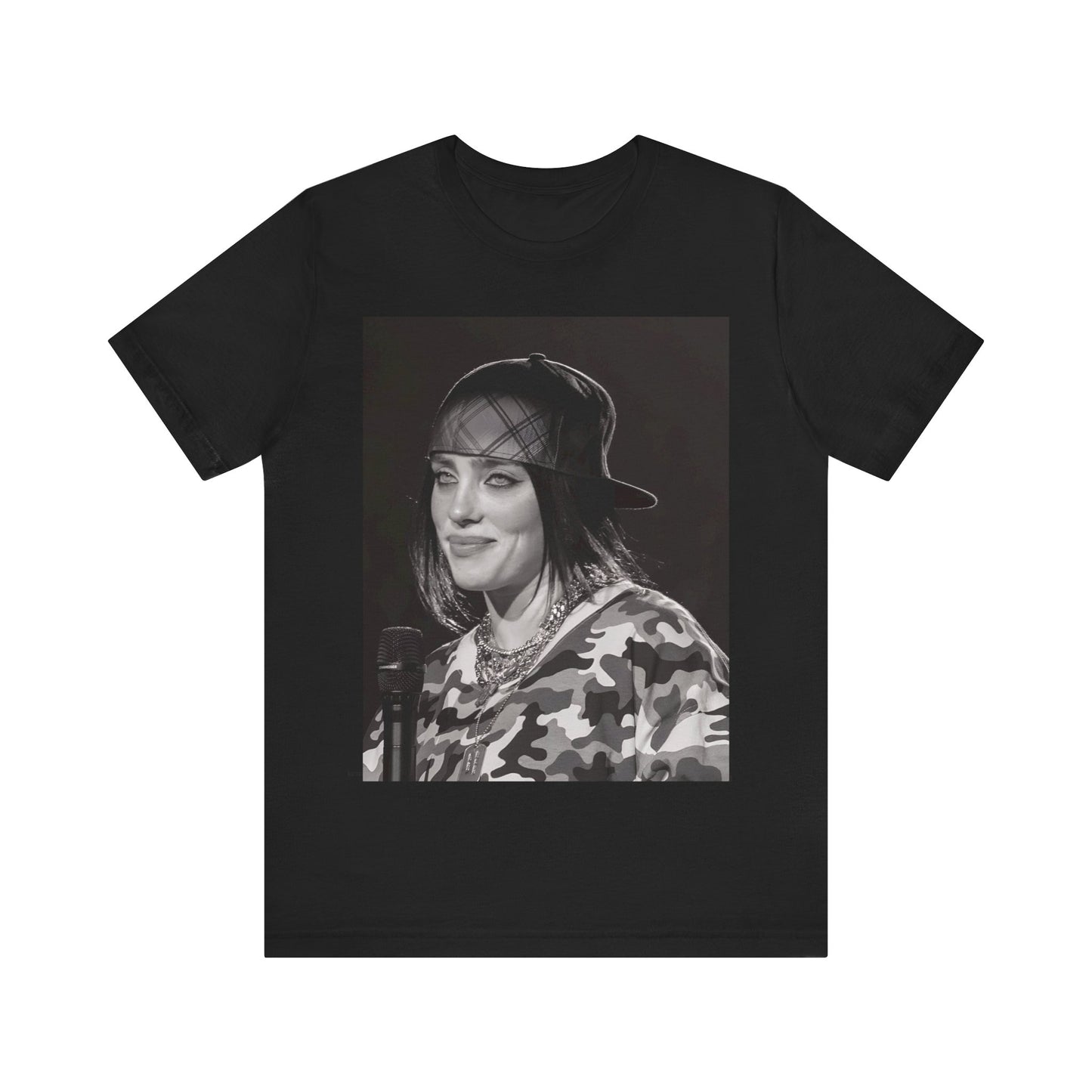 An artistic graphic t-shirt inspired by the dark, horror themes of the Billie Eilish song 'Bury a Friend.'