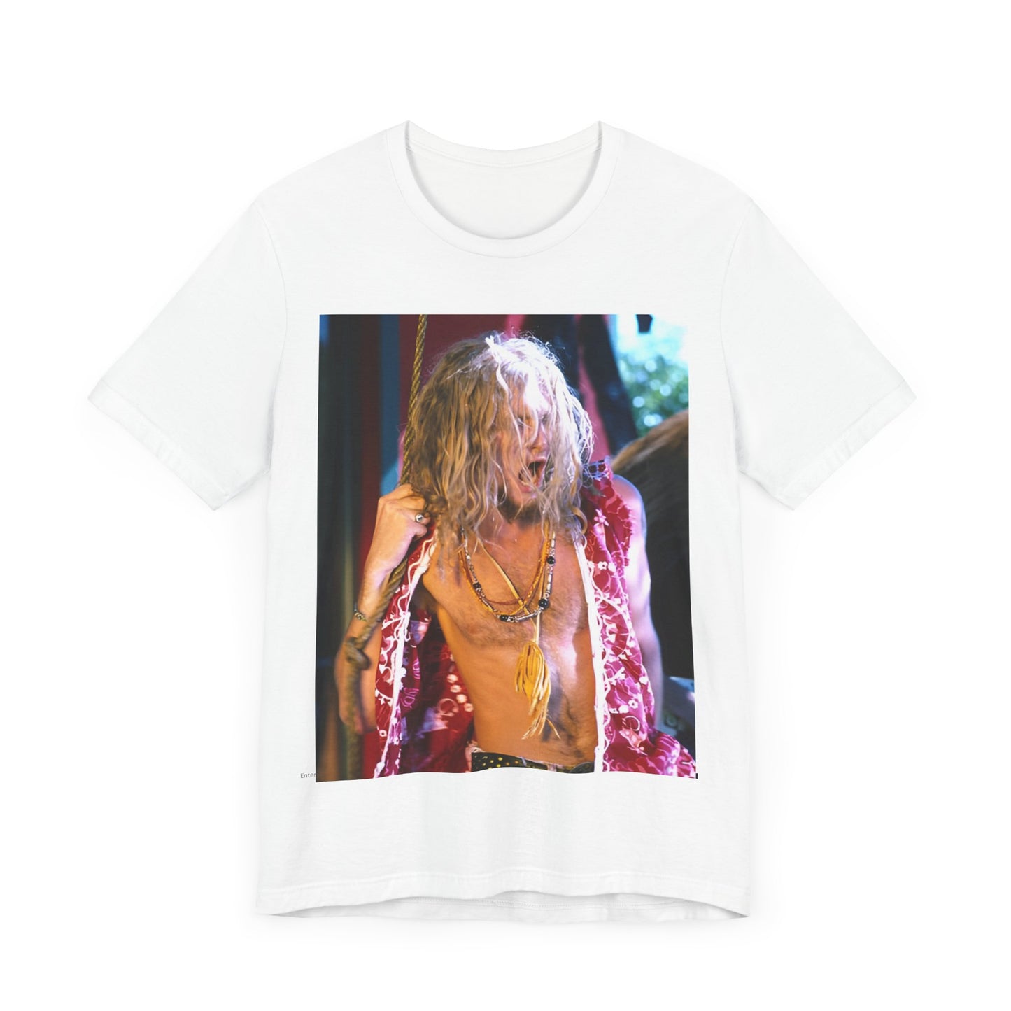 A black graphic t-shirt featuring a dynamic and 'wild' tour graphic of Alice In Chains from the 1990s, depicting chaotic live energy.