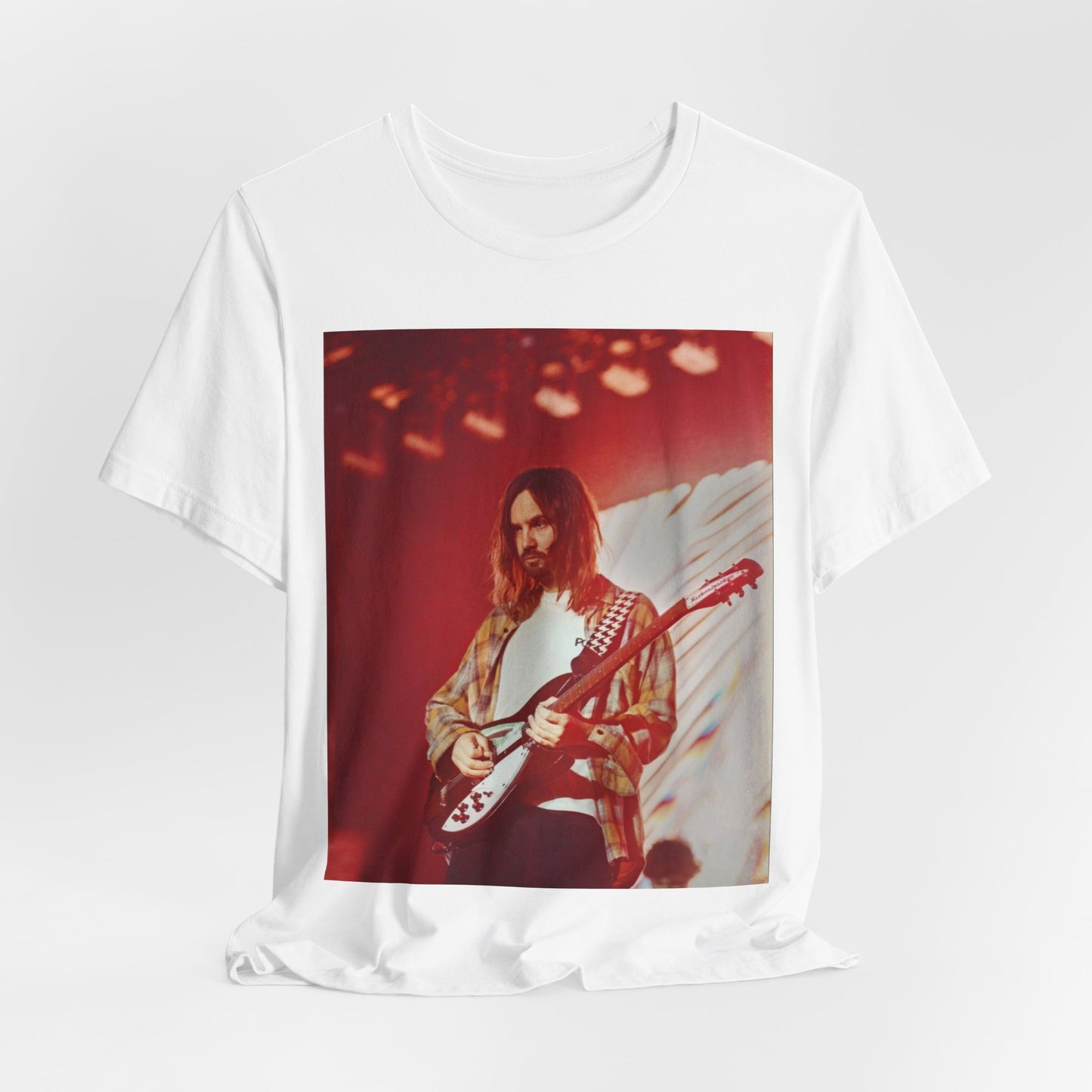 A black graphic t-shirt featuring a cool psychedelic journey graphic of Tame Impala.