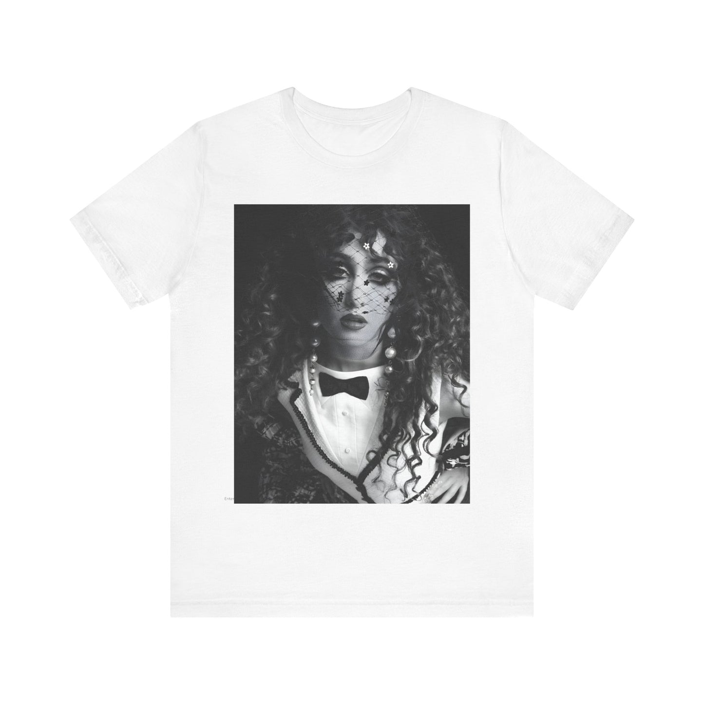 A black graphic t-shirt featuring a graphic related to Chappell Roan's 'Hot to Go' era tour.