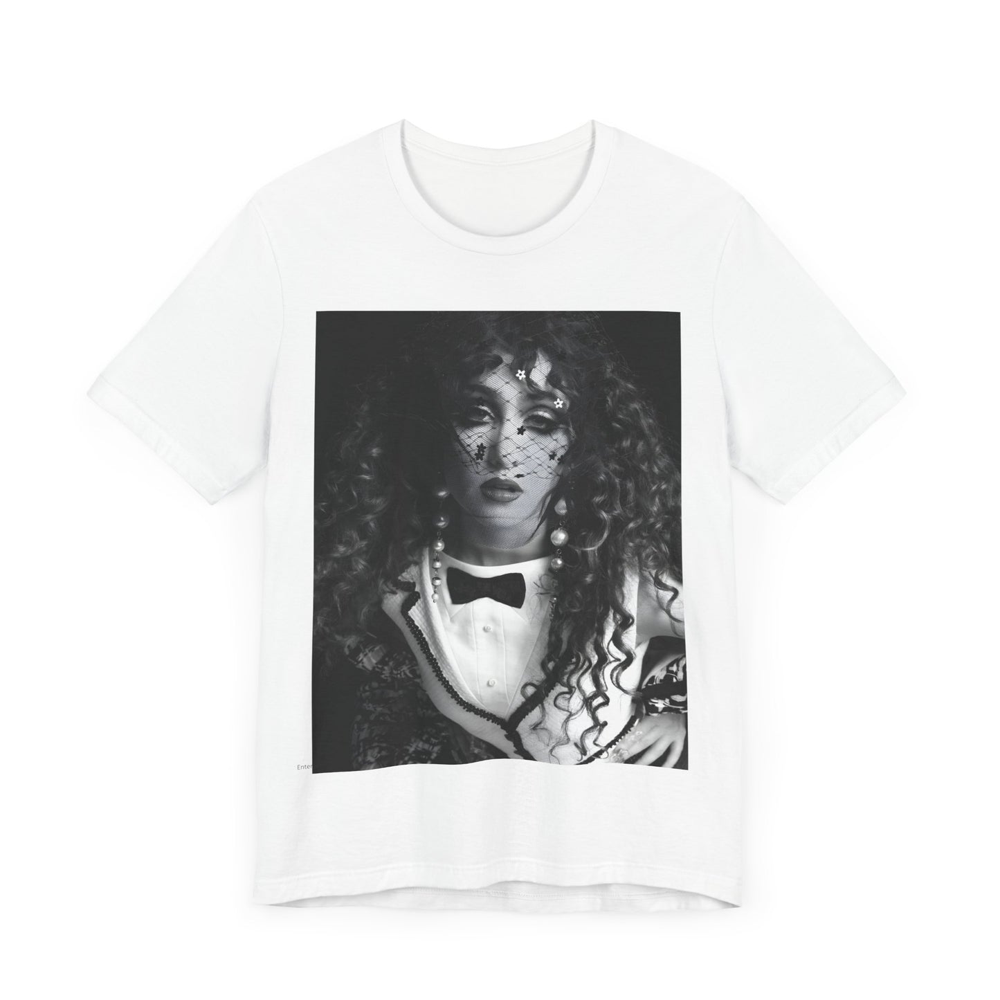A black graphic t-shirt featuring a graphic related to Chappell Roan's 'Hot to Go' era tour.