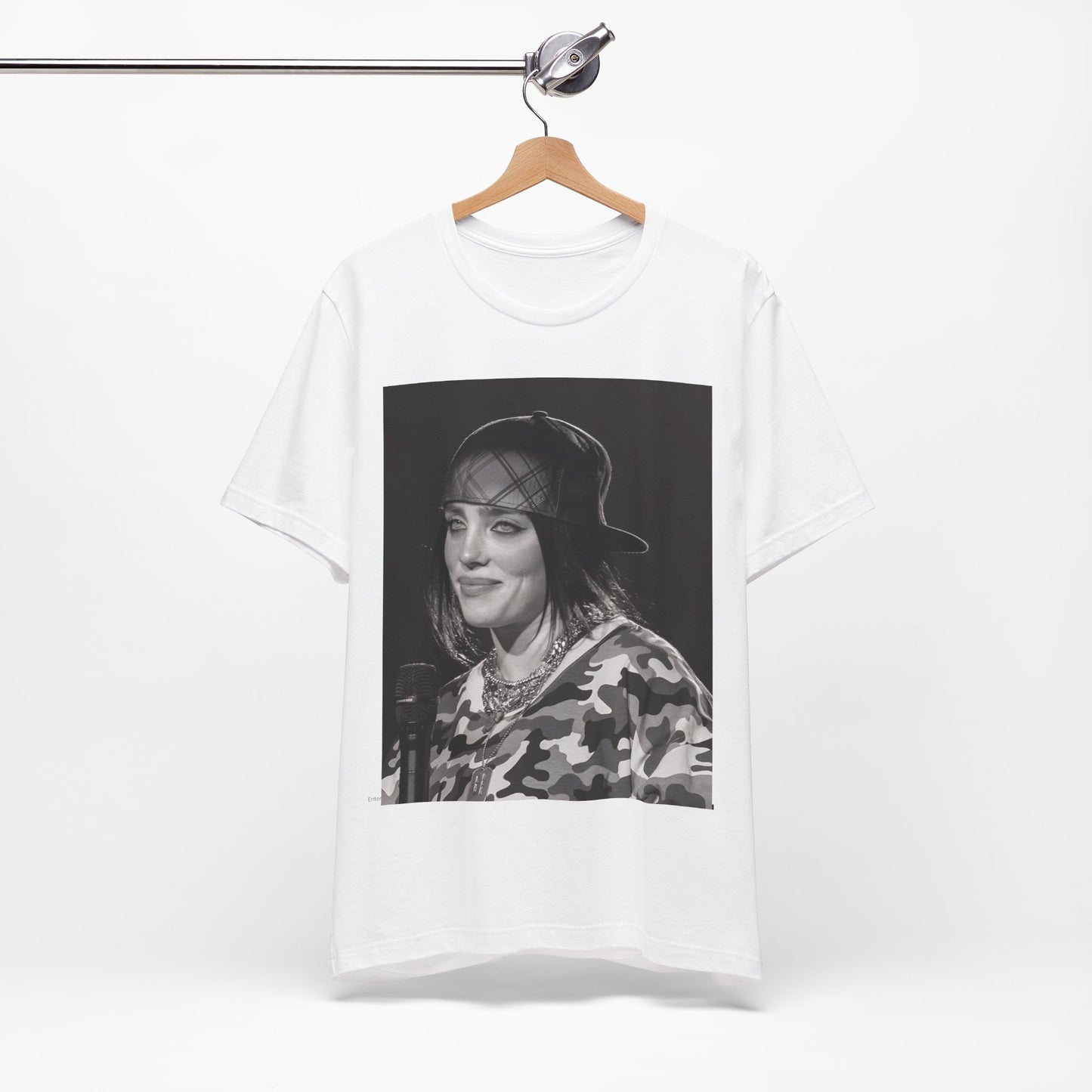 An artistic graphic t-shirt inspired by the dark, horror themes of the Billie Eilish song 'Bury a Friend.'