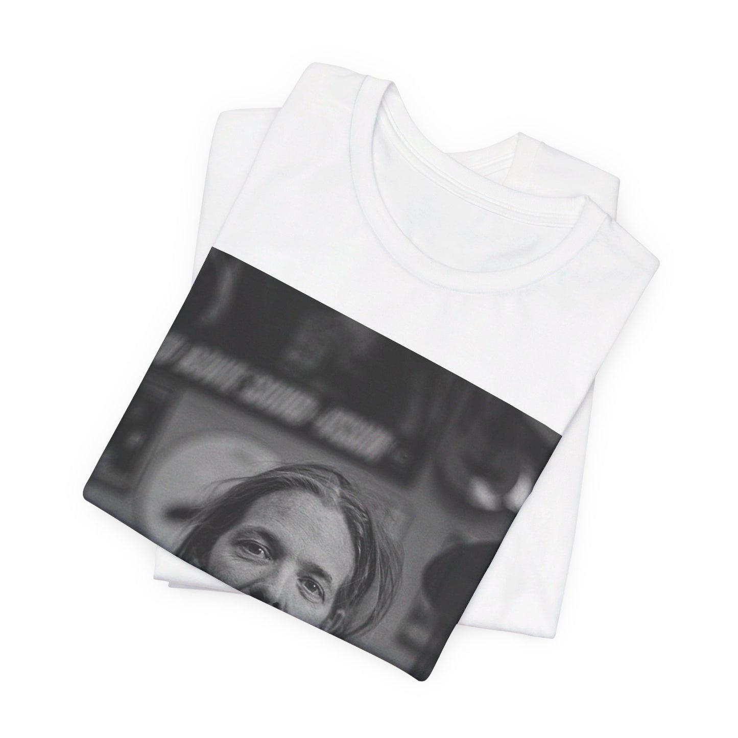 A black graphic t-shirt featuring a tribute graphic for Taylor Hawkins of Foo Fighters.