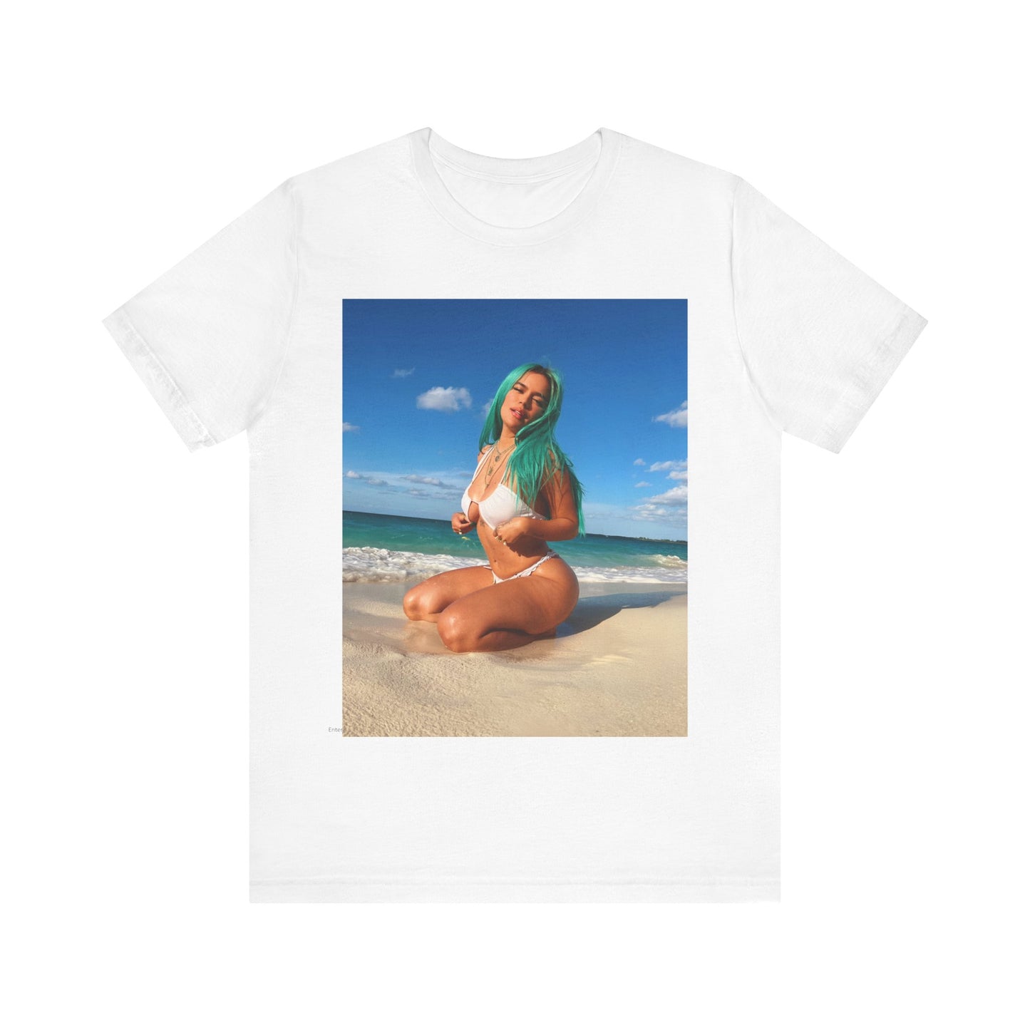 A black graphic t-shirt featuring a graphic related to Karol G's 'Mañana Sera Bonito' album era.