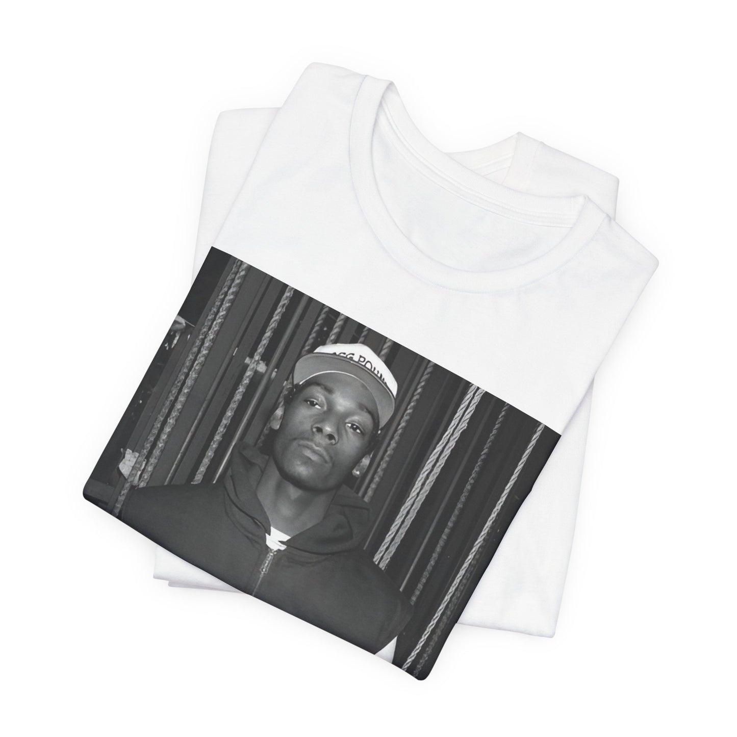 A black graphic t-shirt featuring a graphic of Snoop Dogg emphasizing a rebellious spirit.