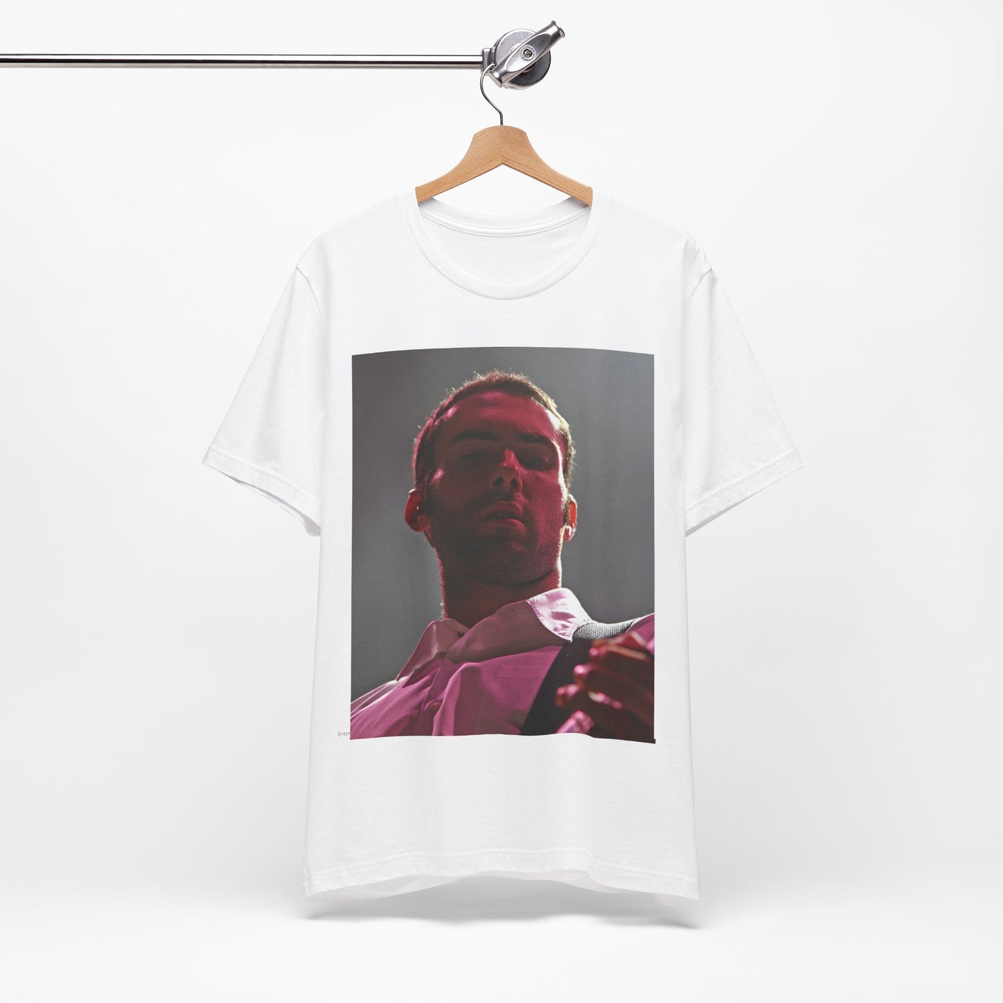 A graphic design inspired by the cover art and color palette of Maroon 5's debut album, "Songs About Jane," on a t-shirt.