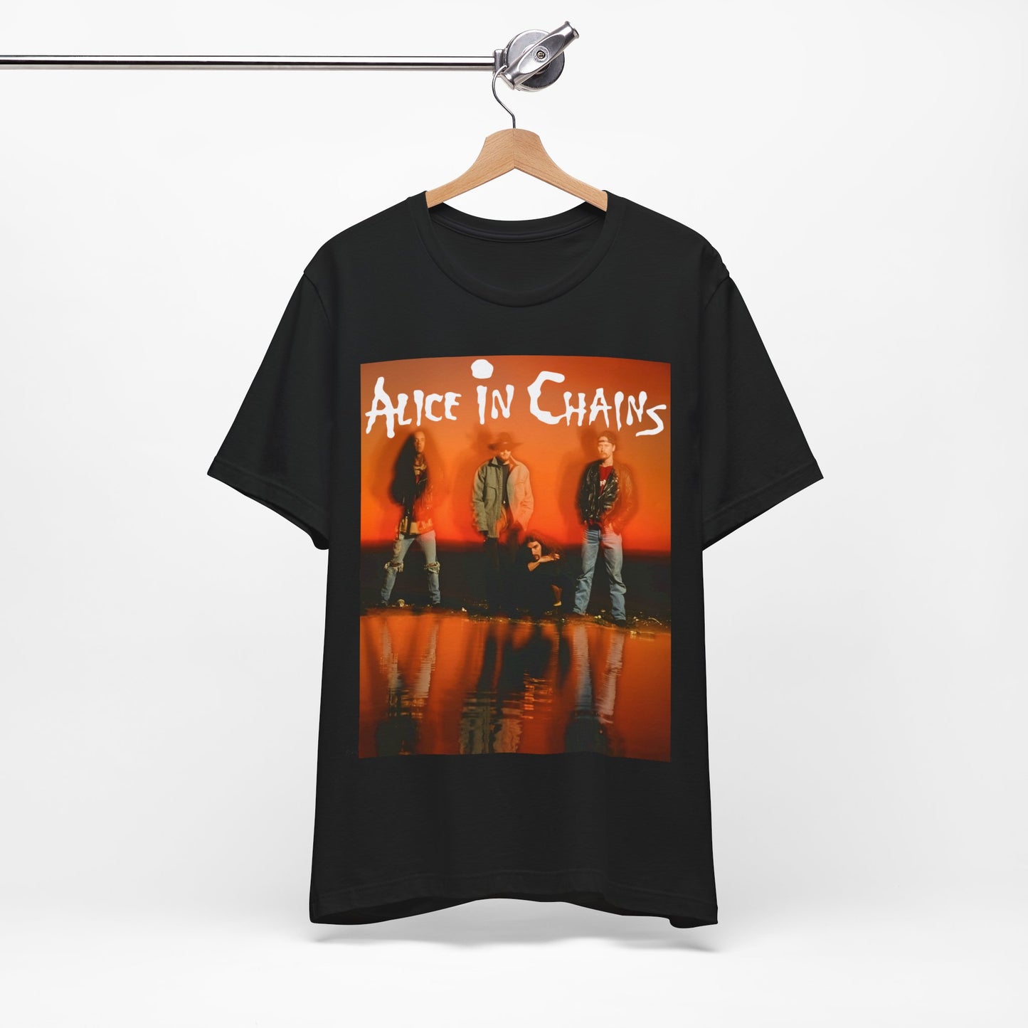 A black graphic t-shirt featuring the album cover art for Alice In Chains' 1992 album 'Dirt', with its distinctive dark aesthetic.