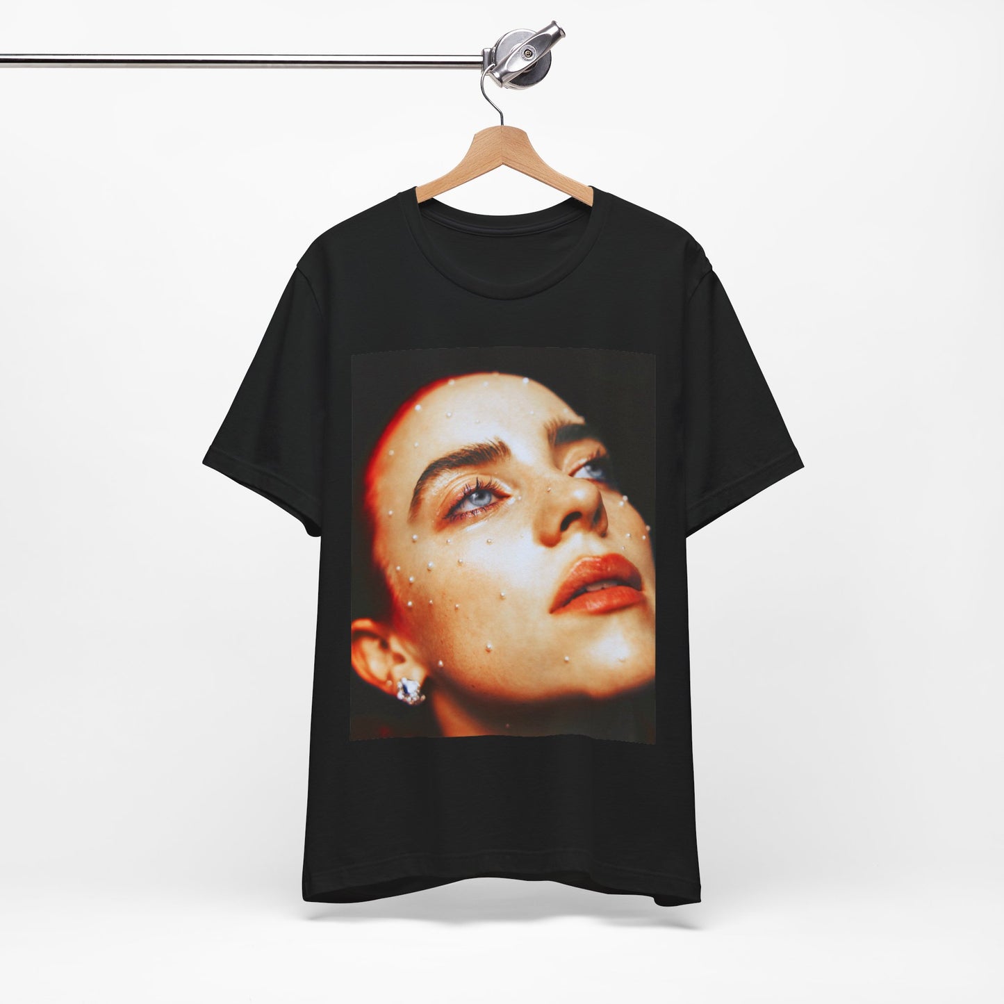 A collage-style graphic t-shirt representing Billie Eilish as a multifaceted icon for Gen-Z.