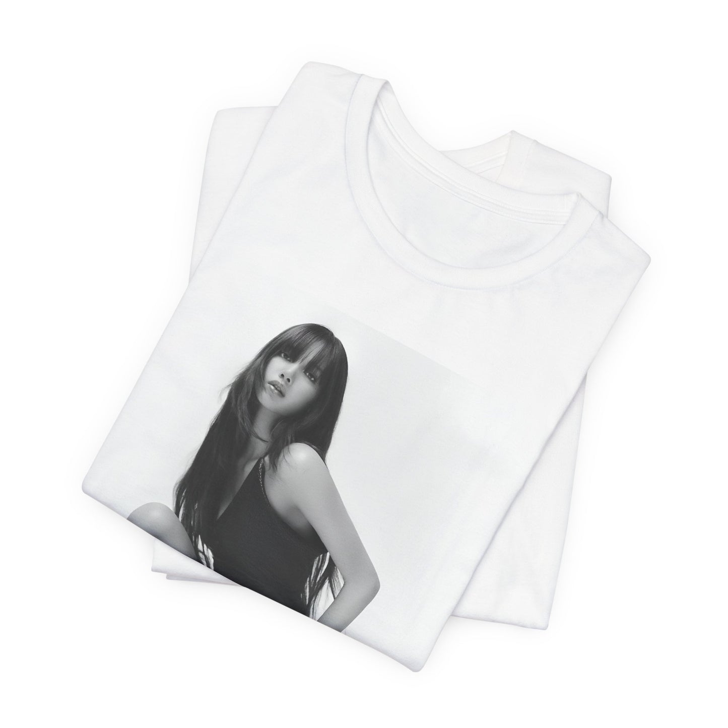 A black graphic t-shirt featuring a graphic related to Lisa's 'Money' song era.