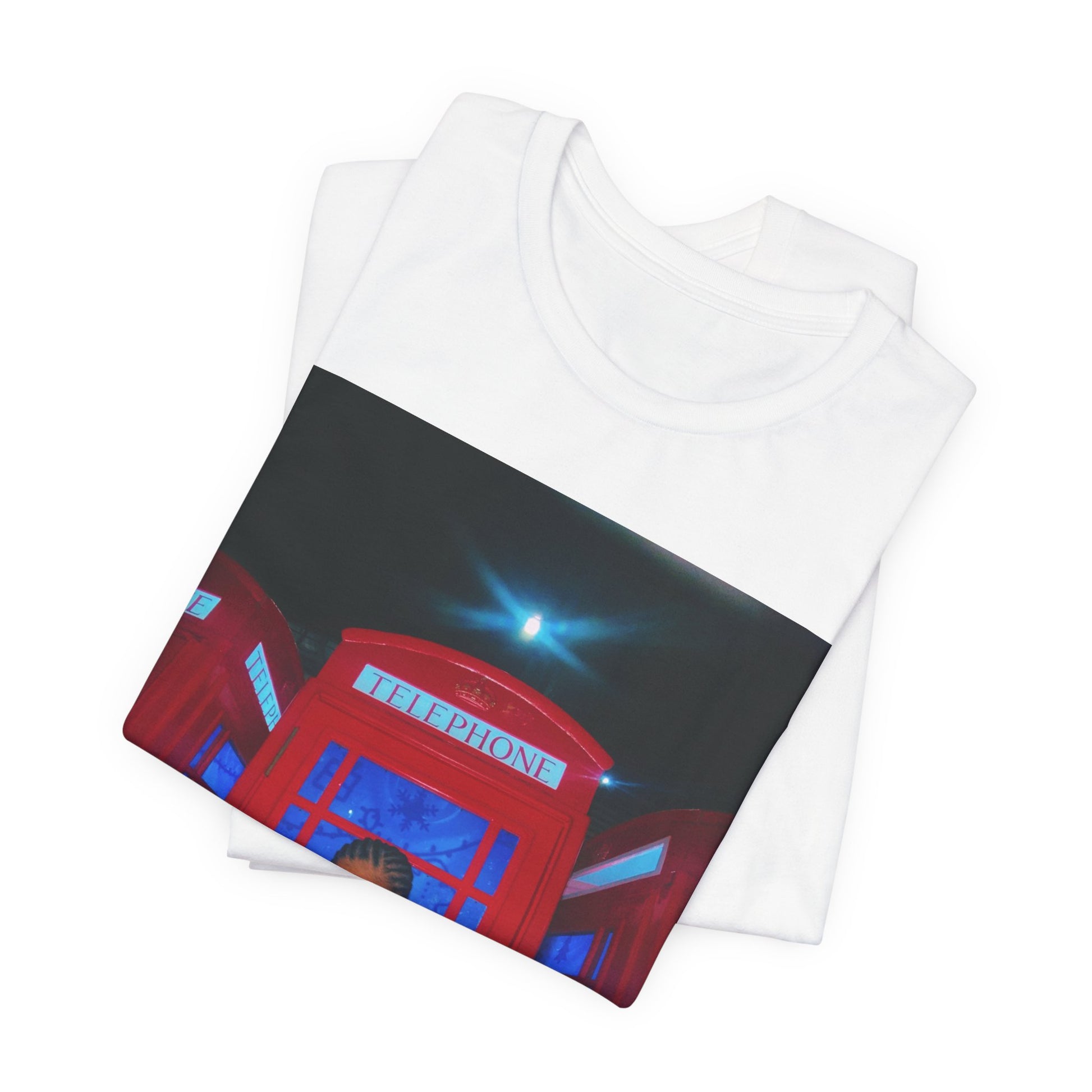 A black graphic t-shirt featuring a rhythmic dance pop graphic of Tyla.