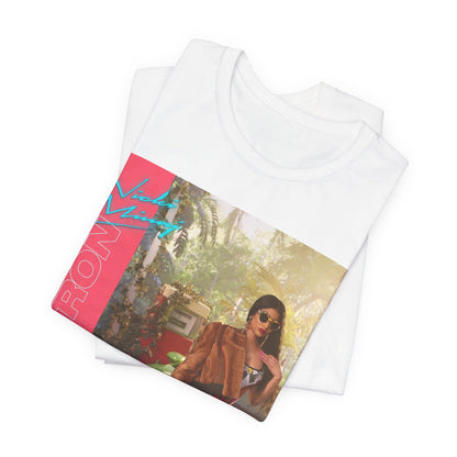 A black graphic t-shirt featuring a graphic related to Nicki Minaj's 'Megatron' song.