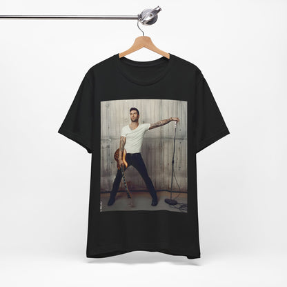 An abstract, dark graphic t-shirt inspired by the Maroon 5 song "Animals," featuring a tiger.