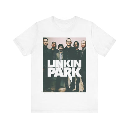 A black graphic t-shirt featuring a graphic related to Linkin Park's 'Numb' song or era.