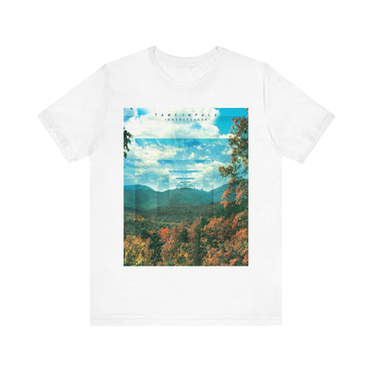 A black graphic t-shirt featuring a graphic related to Tame Impala's 'InnerSpeaker' album.