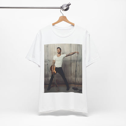 An abstract, dark graphic t-shirt inspired by the Maroon 5 song "Animals," featuring a tiger.