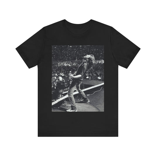 A black graphic t-shirt featuring a graphic related to Foo Fighters' 'Everlong' song or era.