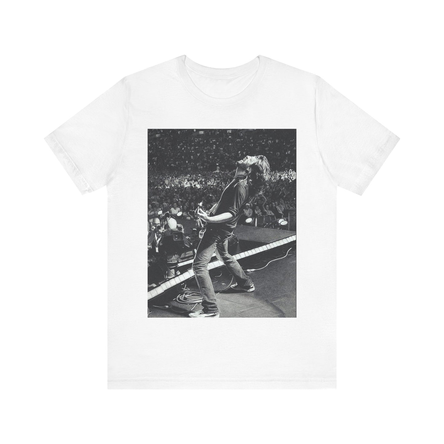 A black graphic t-shirt featuring a graphic related to Foo Fighters' 'Everlong' song or era.