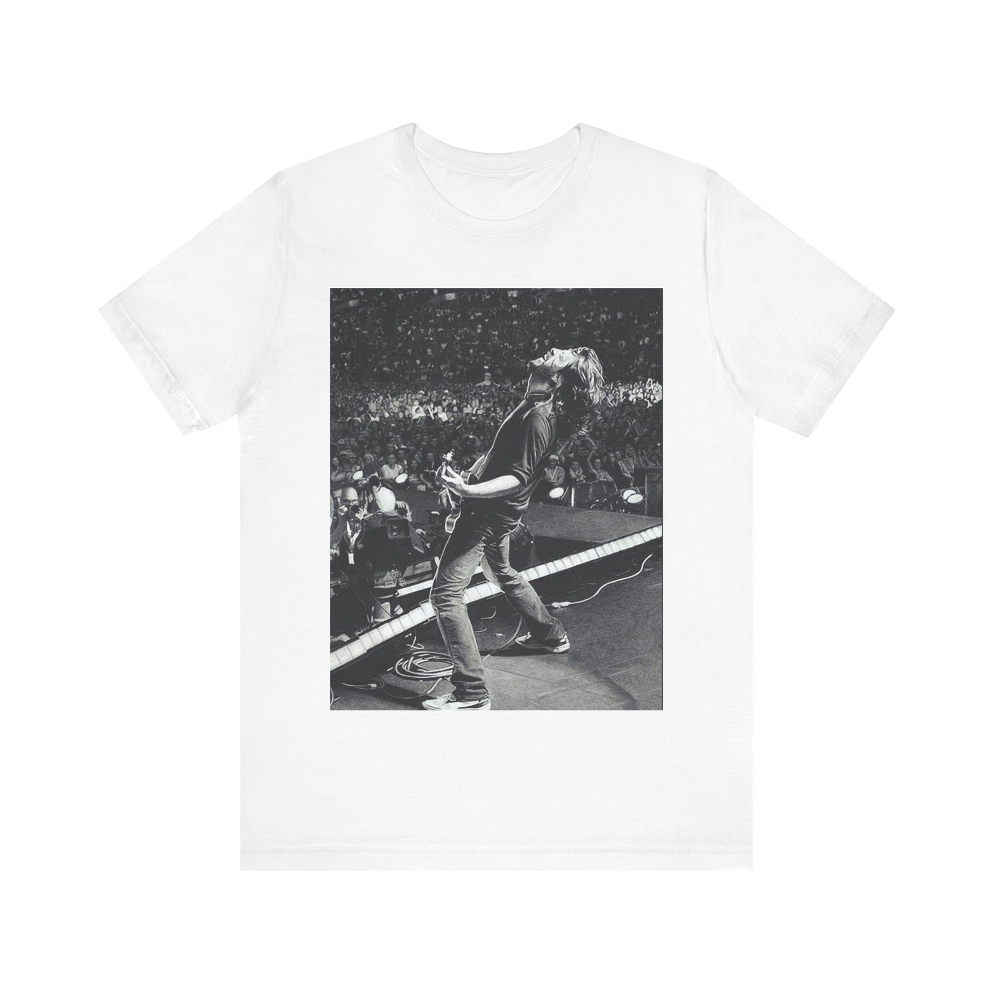 A black graphic t-shirt featuring a graphic related to Foo Fighters' 'Everlong' song or era.
