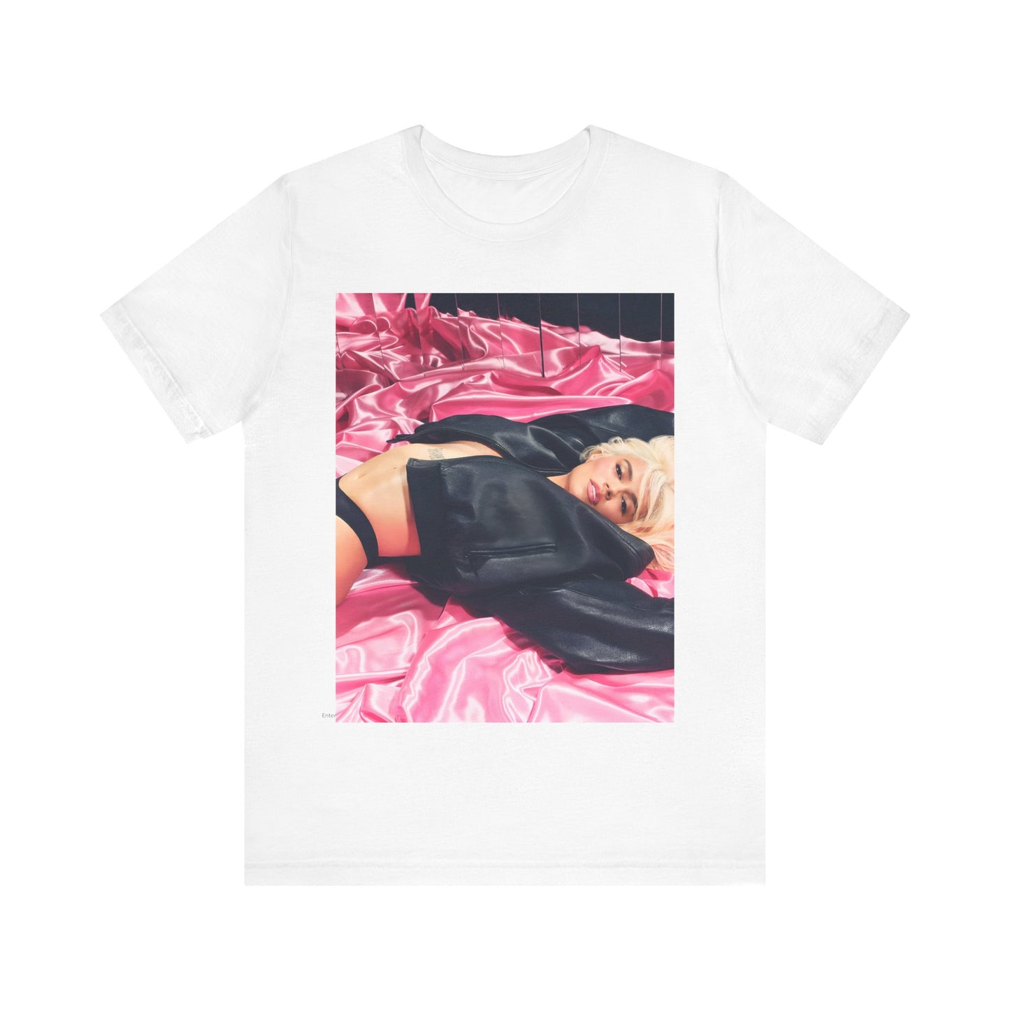 A black graphic t-shirt featuring a vintage aesthetic graphic related to Karol G's 'Tusa' era.