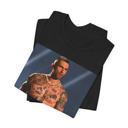 A fun, colorful graphic t-shirt inspired by the feel-good Maroon 5 hit song "Sugar."