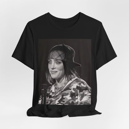 An artistic graphic t-shirt inspired by the dark, horror themes of the Billie Eilish song 'Bury a Friend.'