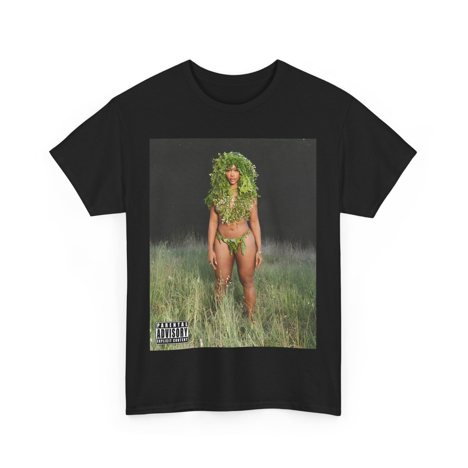 A black graphic t-shirt featuring a graphic related to SZA's 'LANA' album.