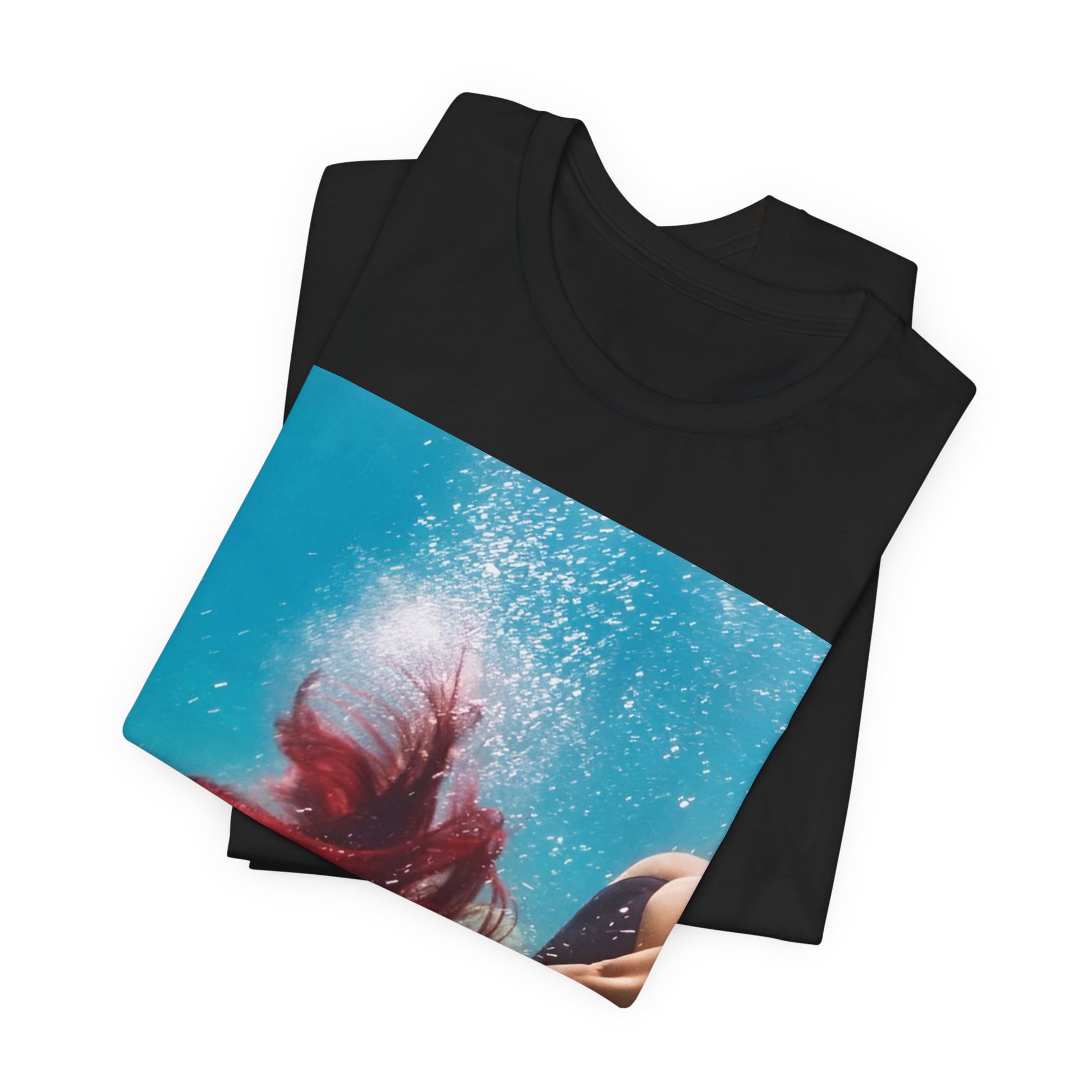 A black graphic t-shirt featuring a graphic related to Dua Lipa's 'Radical Optimism' album.