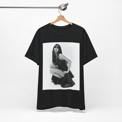 A black graphic t-shirt featuring a graphic related to Lisa's 'Money' song era.