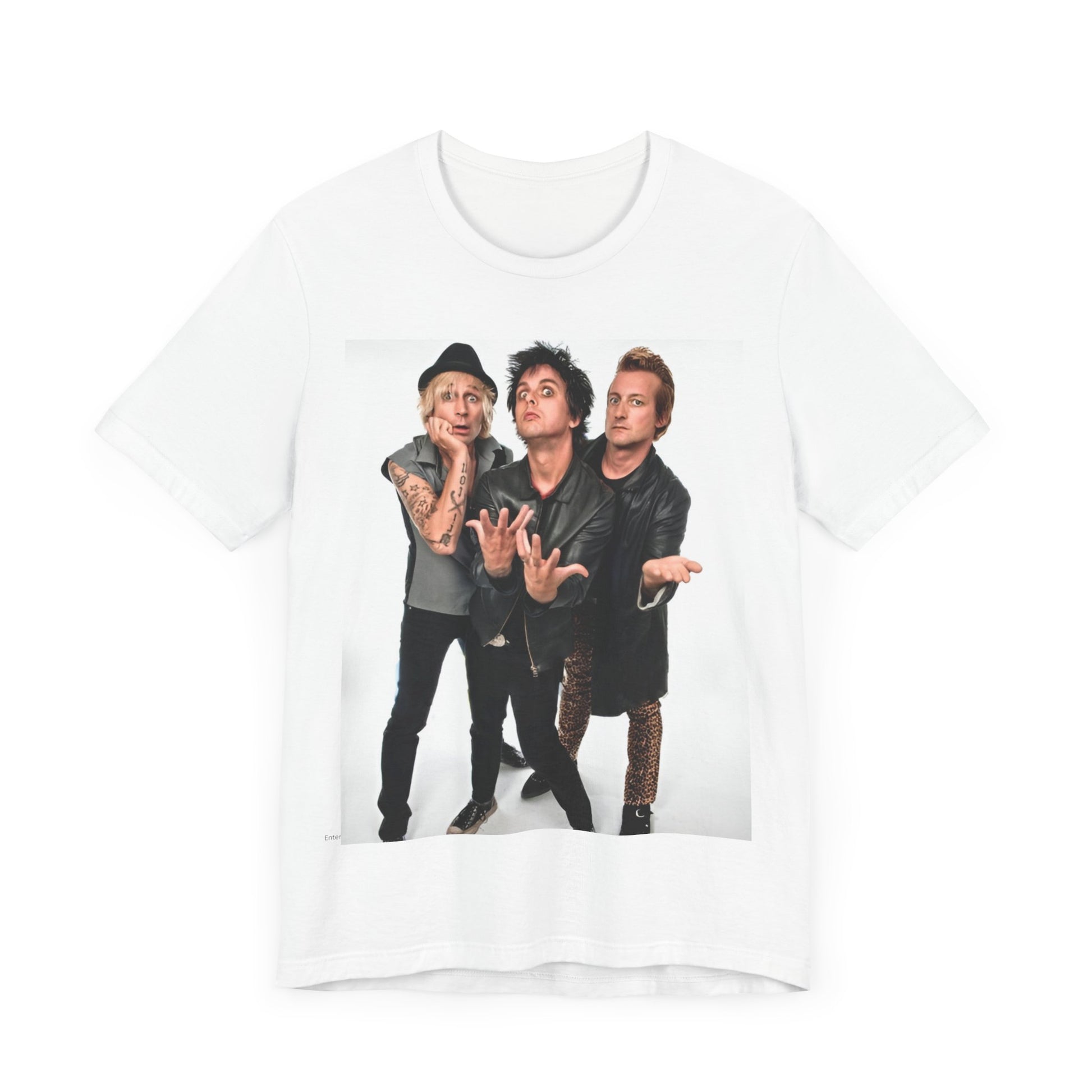 A black graphic t-shirt featuring a retro graphic related to Green Day's 'Dookie' album era.