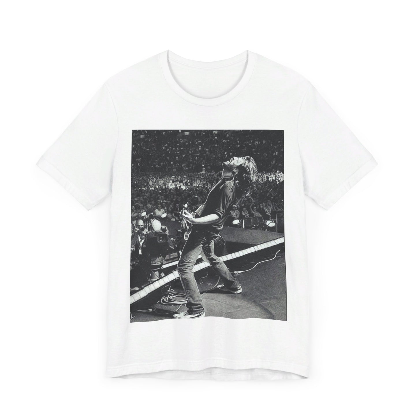 A black graphic t-shirt featuring a graphic related to Foo Fighters' 'Everlong' song or era.