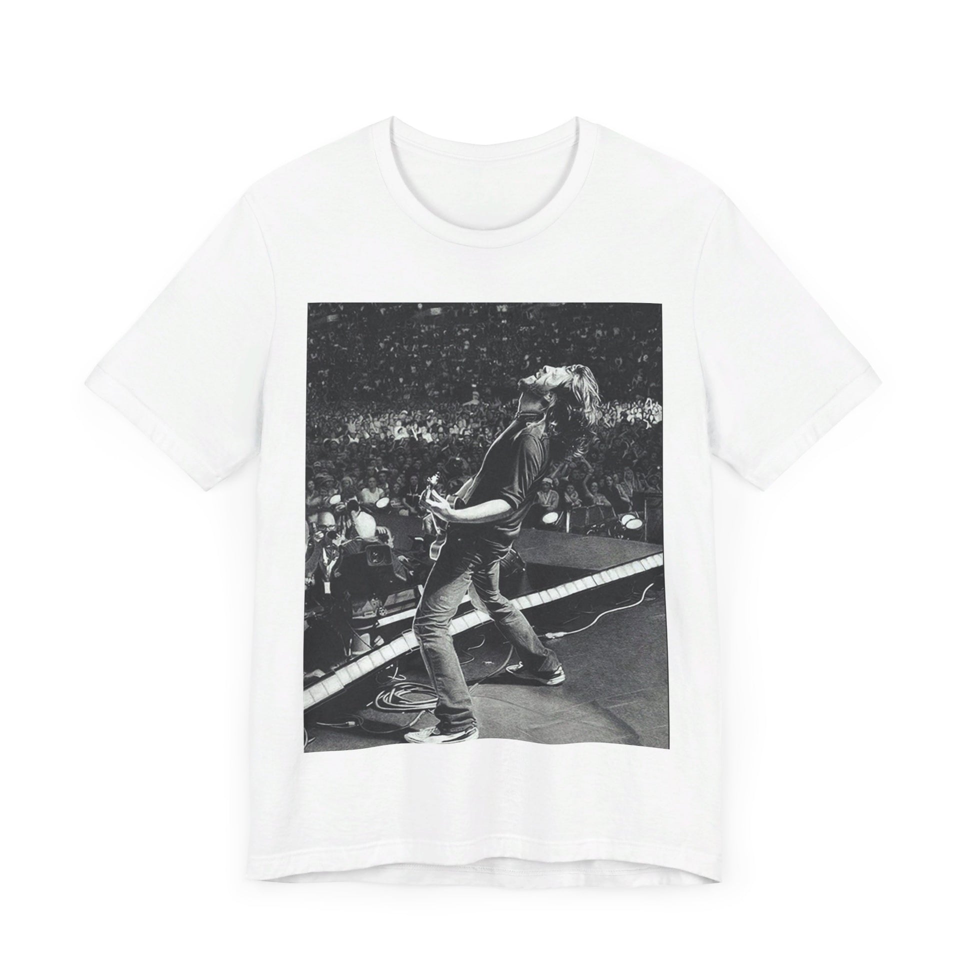 A black graphic t-shirt featuring a graphic related to Foo Fighters' 'Everlong' song or era.