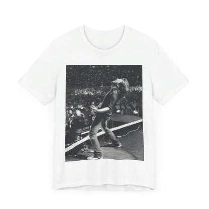 A black graphic t-shirt featuring a graphic related to Foo Fighters' 'Everlong' song or era.