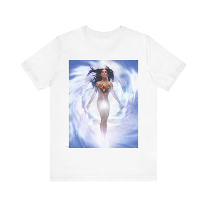 A black graphic t-shirt featuring a graphic related to Katy Perry's '143' era.