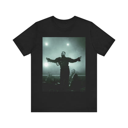 A black graphic t-shirt featuring a live tour graphic of Sam Smith.