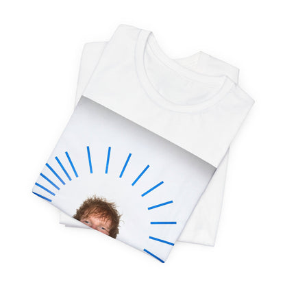 A black graphic t-shirt featuring a classic photo portrait of Ed Sheeran in a folk-pop style.