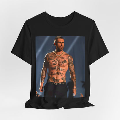 A fun, colorful graphic t-shirt inspired by the feel-good Maroon 5 hit song "Sugar."