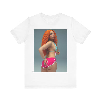 A black graphic t-shirt featuring a Y2K hip hop graphic of Ice Spice.