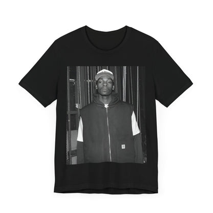 A black graphic t-shirt featuring a graphic of Snoop Dogg emphasizing a rebellious spirit.