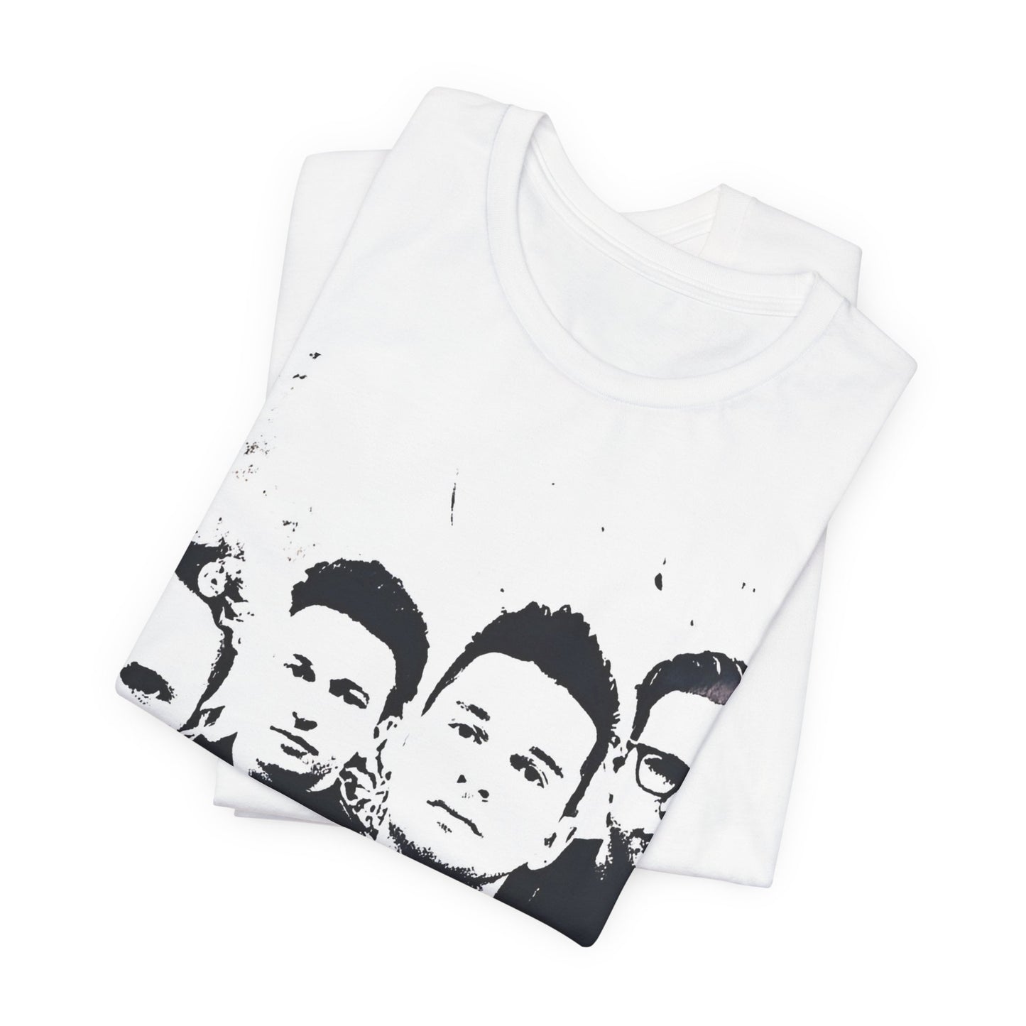 A black graphic t-shirt featuring a graphic related to Depeche Mode's 'Enjoy The Silence' era.