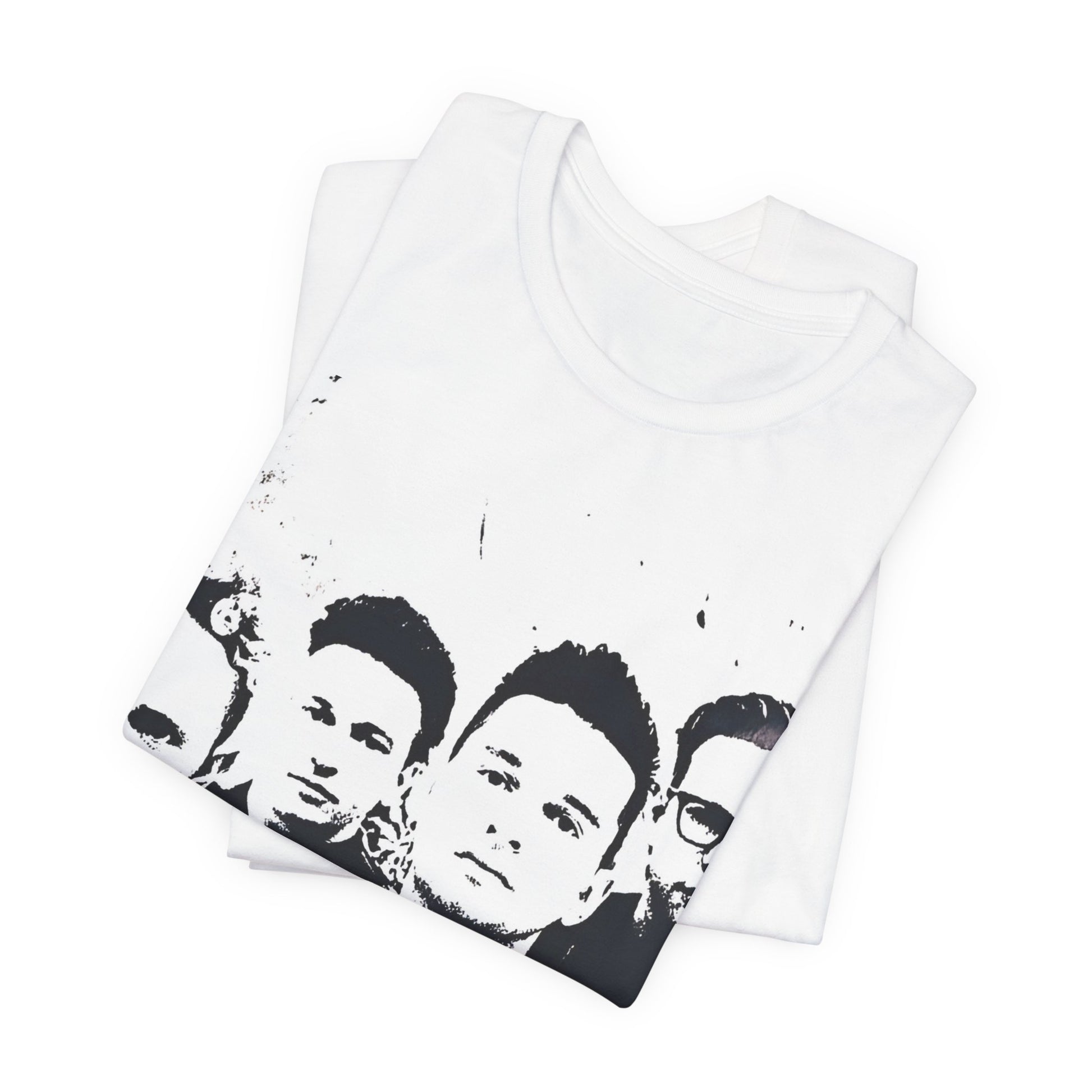 A black graphic t-shirt featuring a graphic related to Depeche Mode's 'Enjoy The Silence' era.