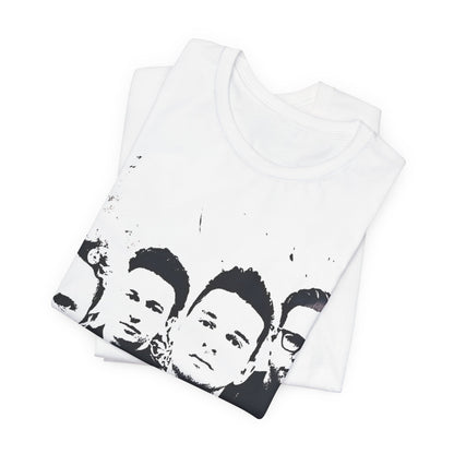 A black graphic t-shirt featuring a graphic related to Depeche Mode's 'Enjoy The Silence' era.