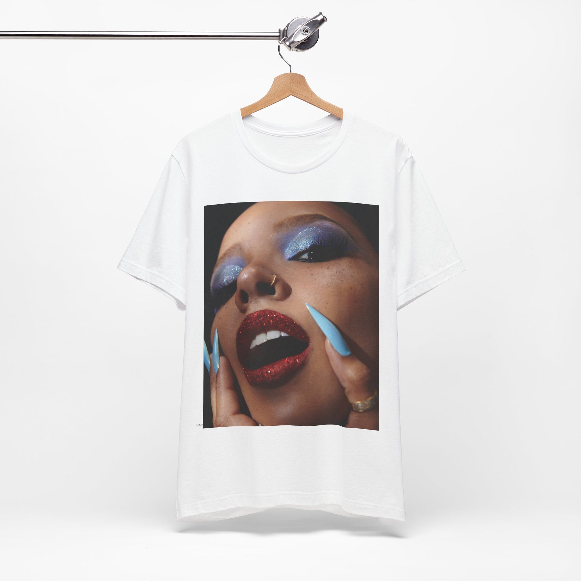 A black graphic t-shirt featuring a graphic related to Tinashe's '2 On' song or era.