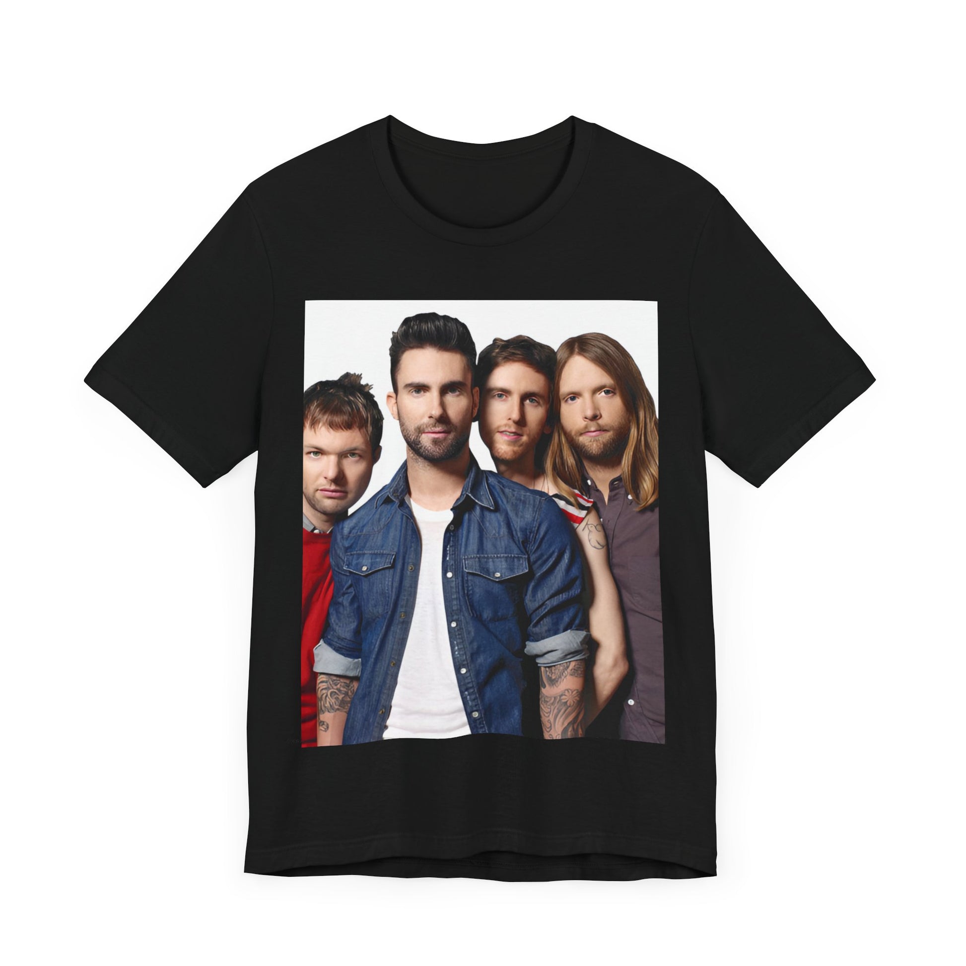 A graphic t-shirt inspired by the relaxed, soulful Maroon 5 song "Sunday Morning."