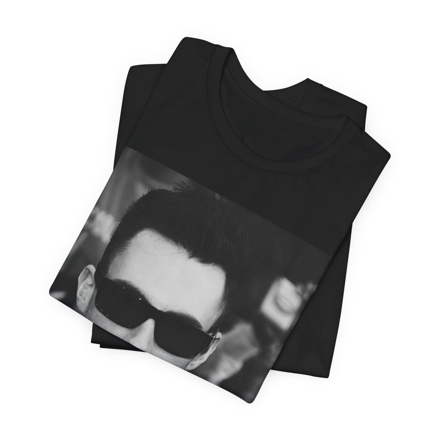 A black and white high-fashion photoshoot photo of Adam Levine, frontman of Maroon 5, looking confidently at the camera.