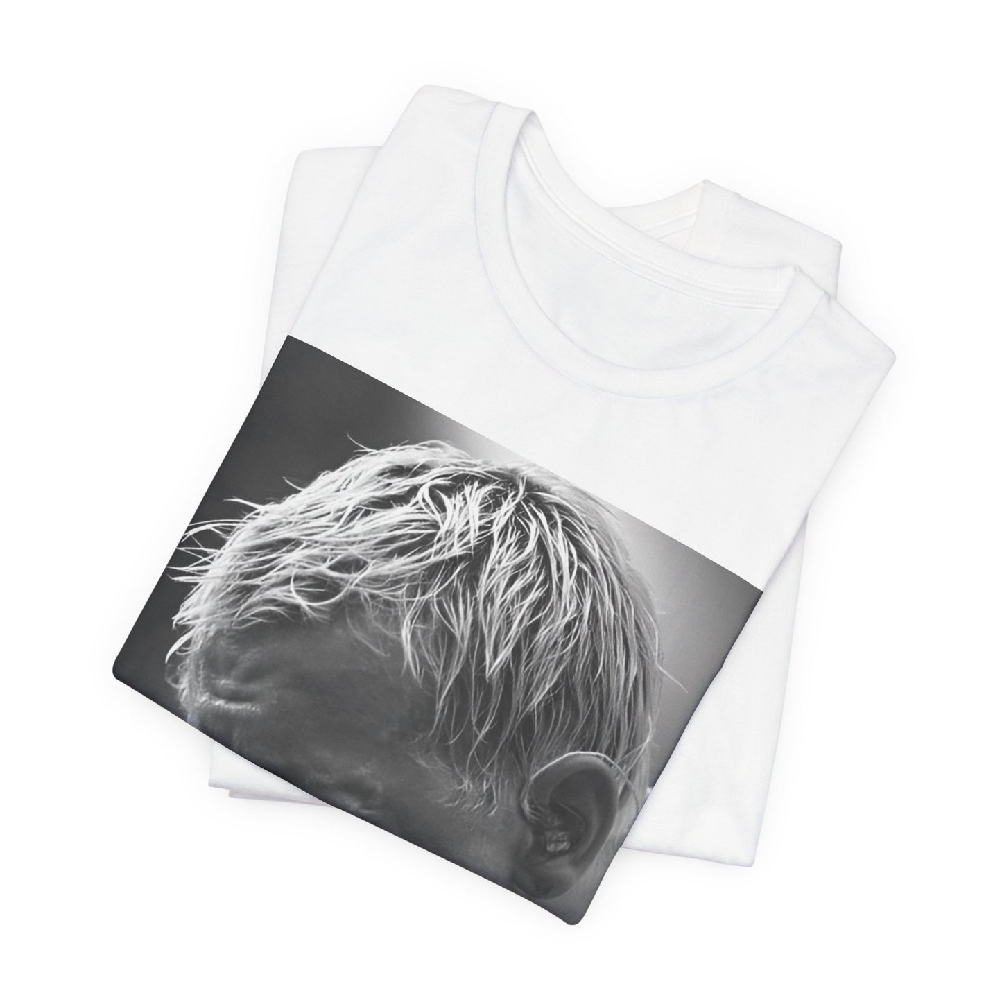 A black graphic t-shirt featuring a graphic or photo of Chester Bennington from Linkin Park performing live on stage.