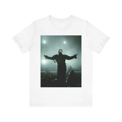 A black graphic t-shirt featuring a live tour graphic of Sam Smith.