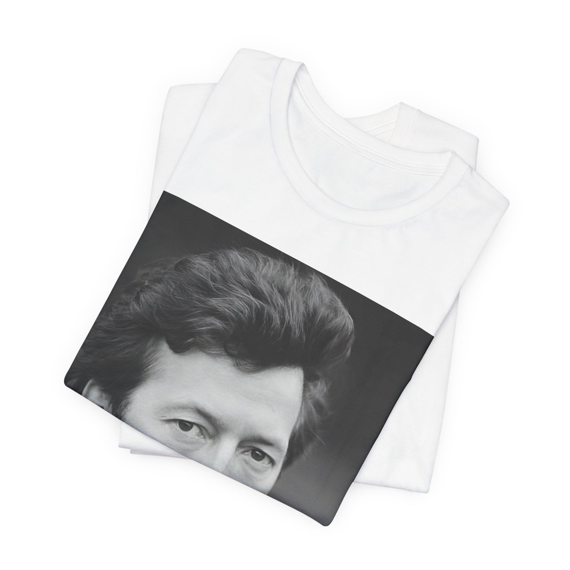 A black graphic t-shirt featuring a 70s rock aesthetic graphic of Eric Clapton.