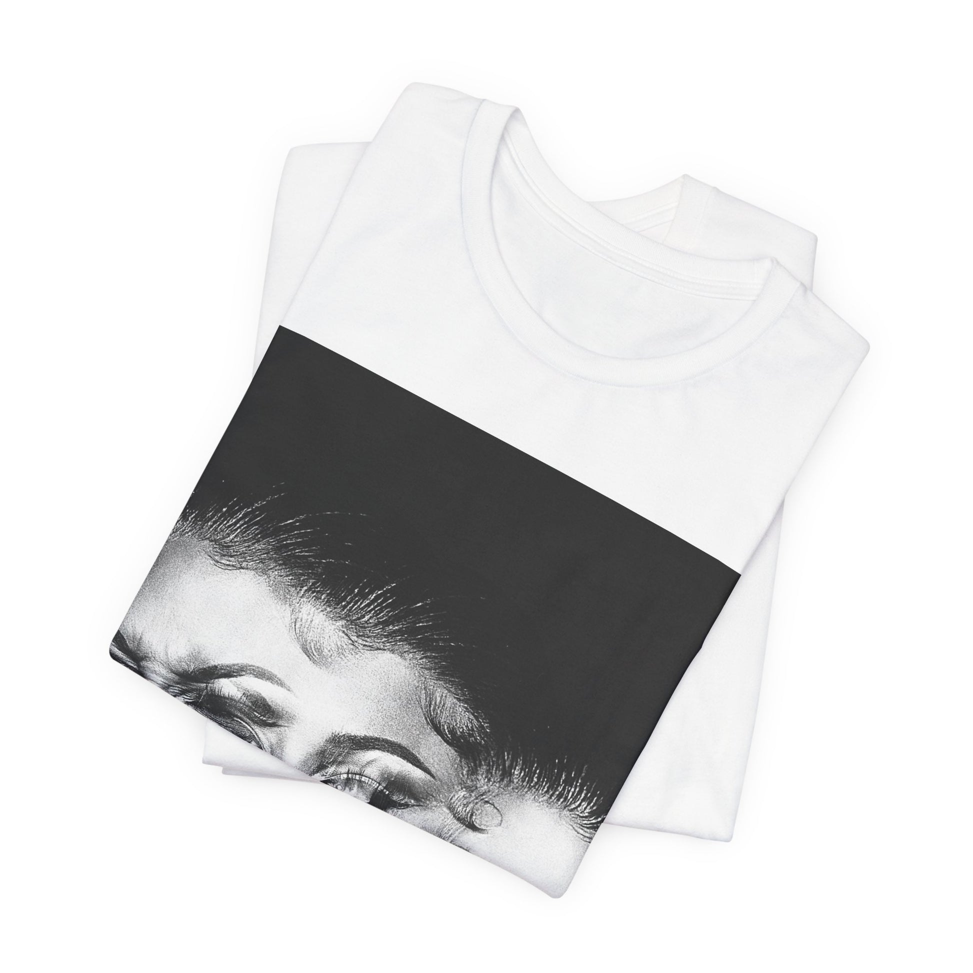 A black graphic t-shirt featuring a graphic related to Megan Thee Stallion's 'Traumazine' album.